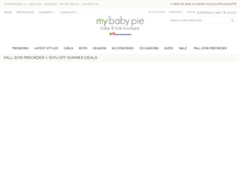 Tablet Screenshot of mybabypie.com